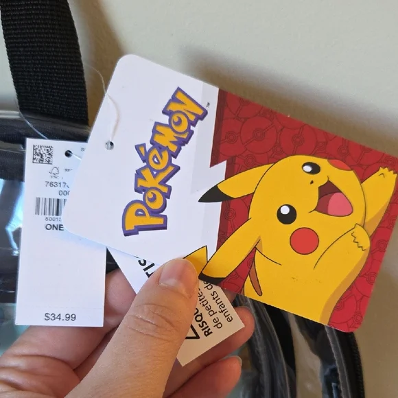 Pokemon Kids Clear Backpack Gen 1 Starters With Fun Pack Of Twilight Masquerade - Picture 2 of 6